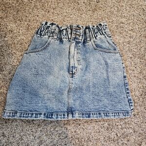 High Rise Denim Skirt